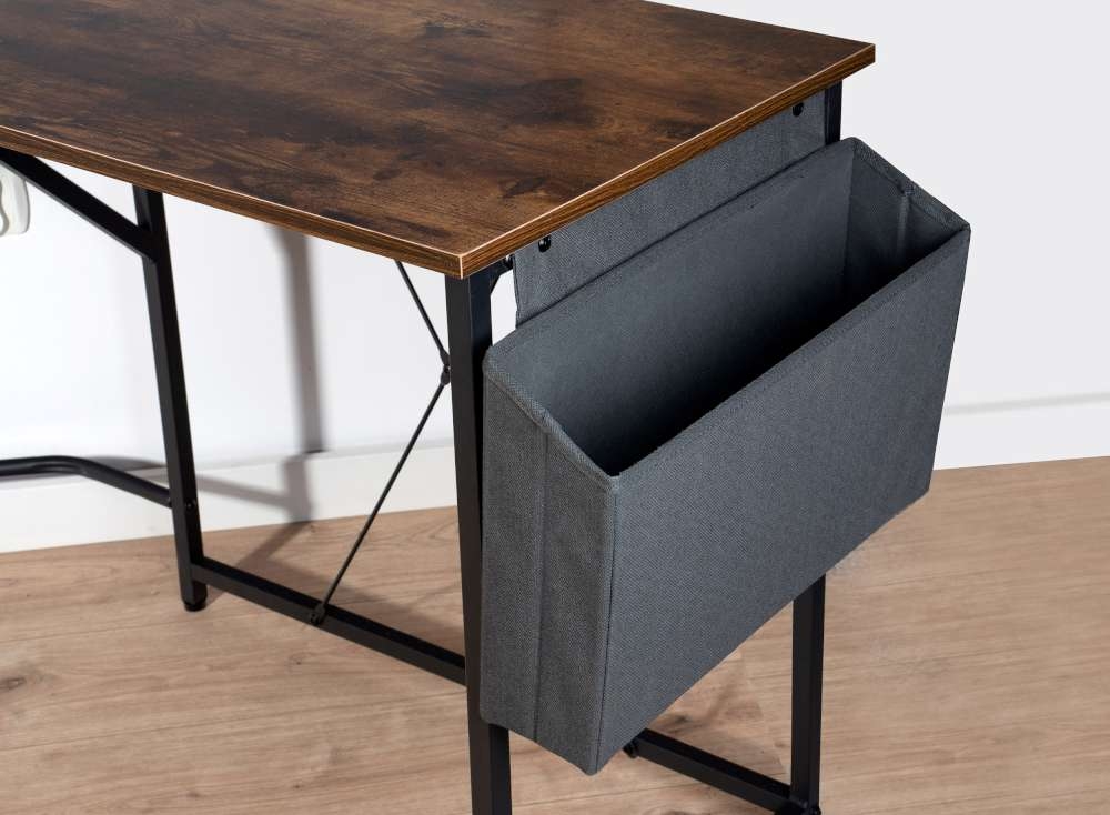 Biurko narożne z nadstawką AMORA RUSTIC - obrazek 9