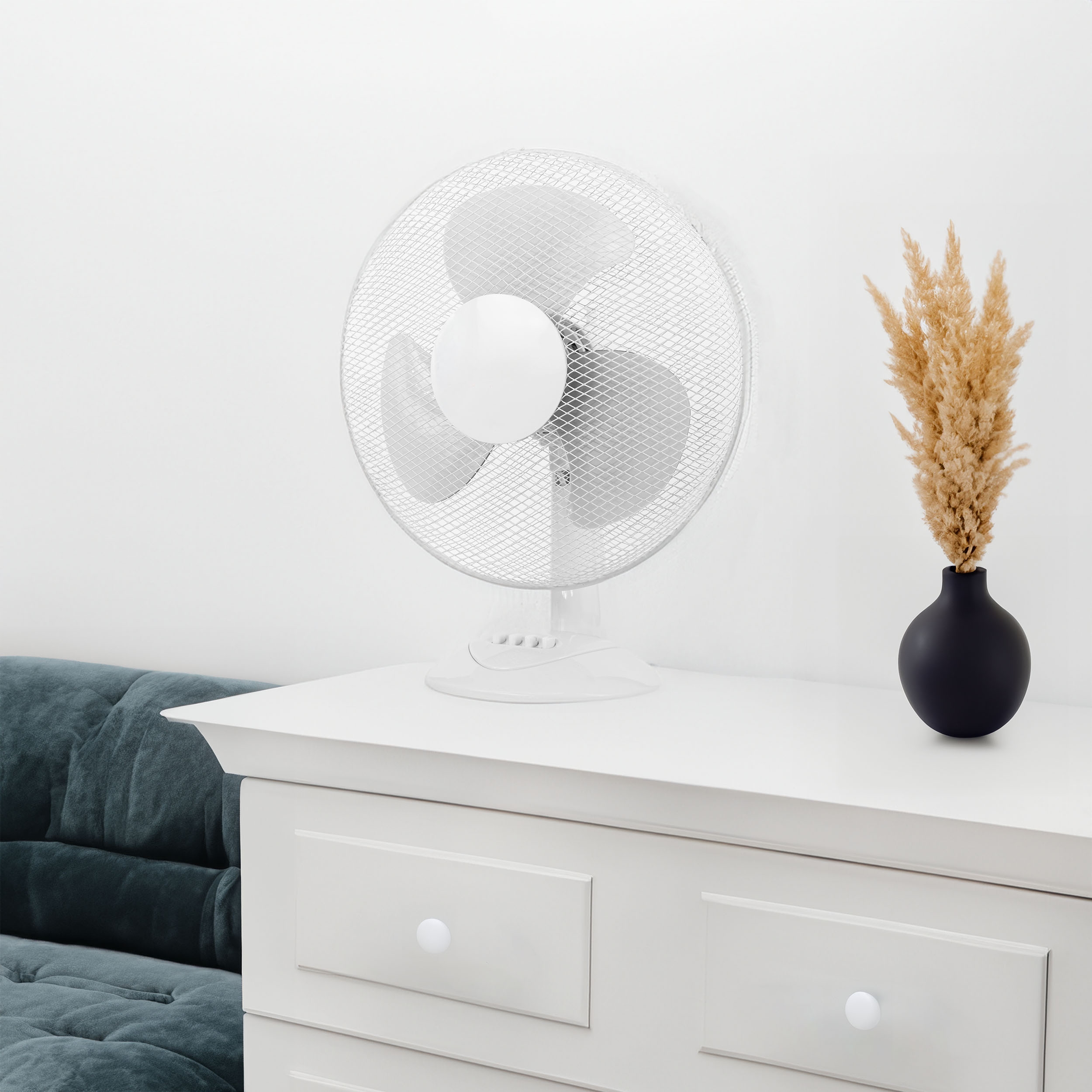 Wentylator biurkowy FRIO biały - obrazek 3