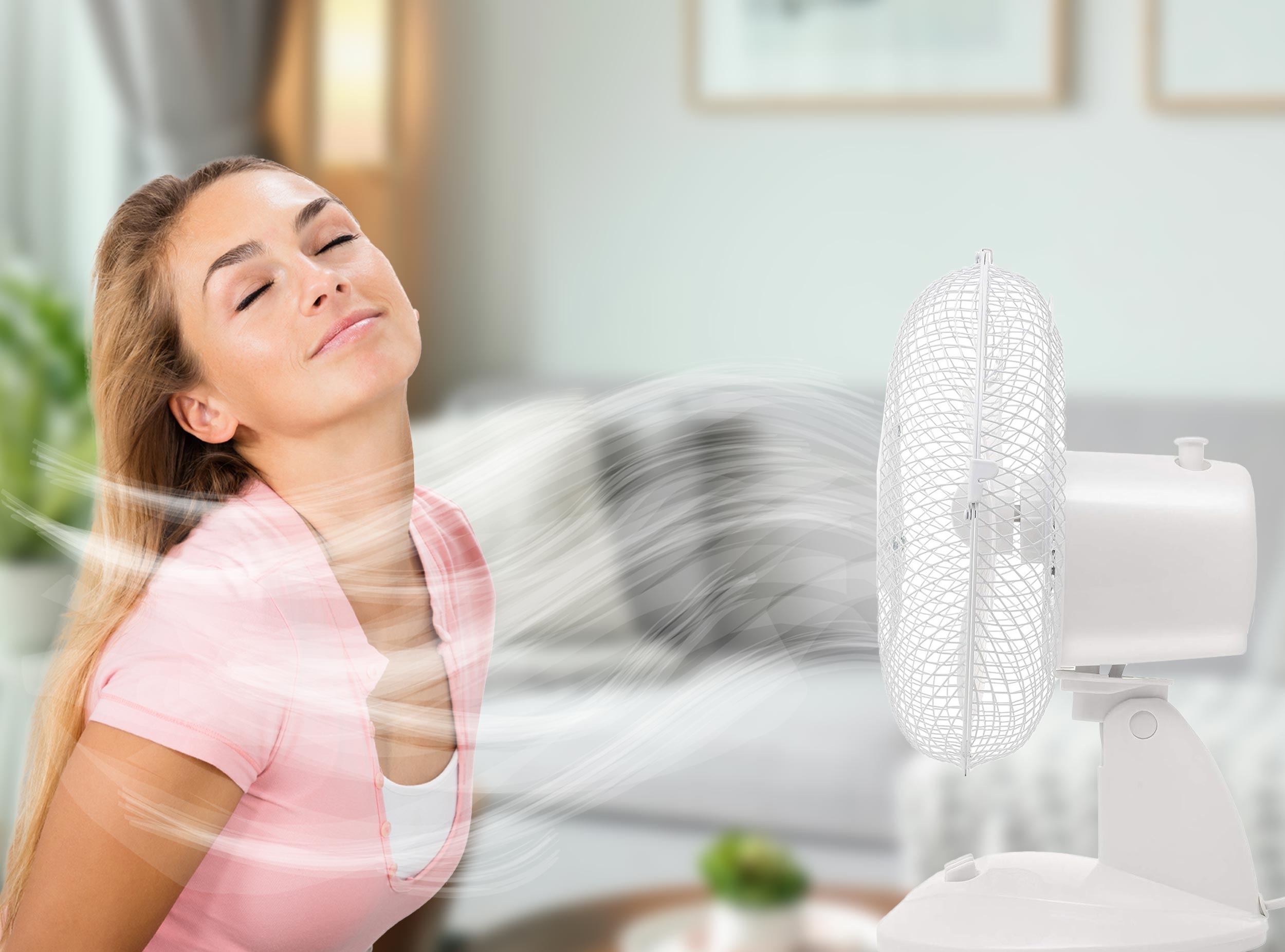 Wentylator biurkowy FRIO biały - obrazek 5