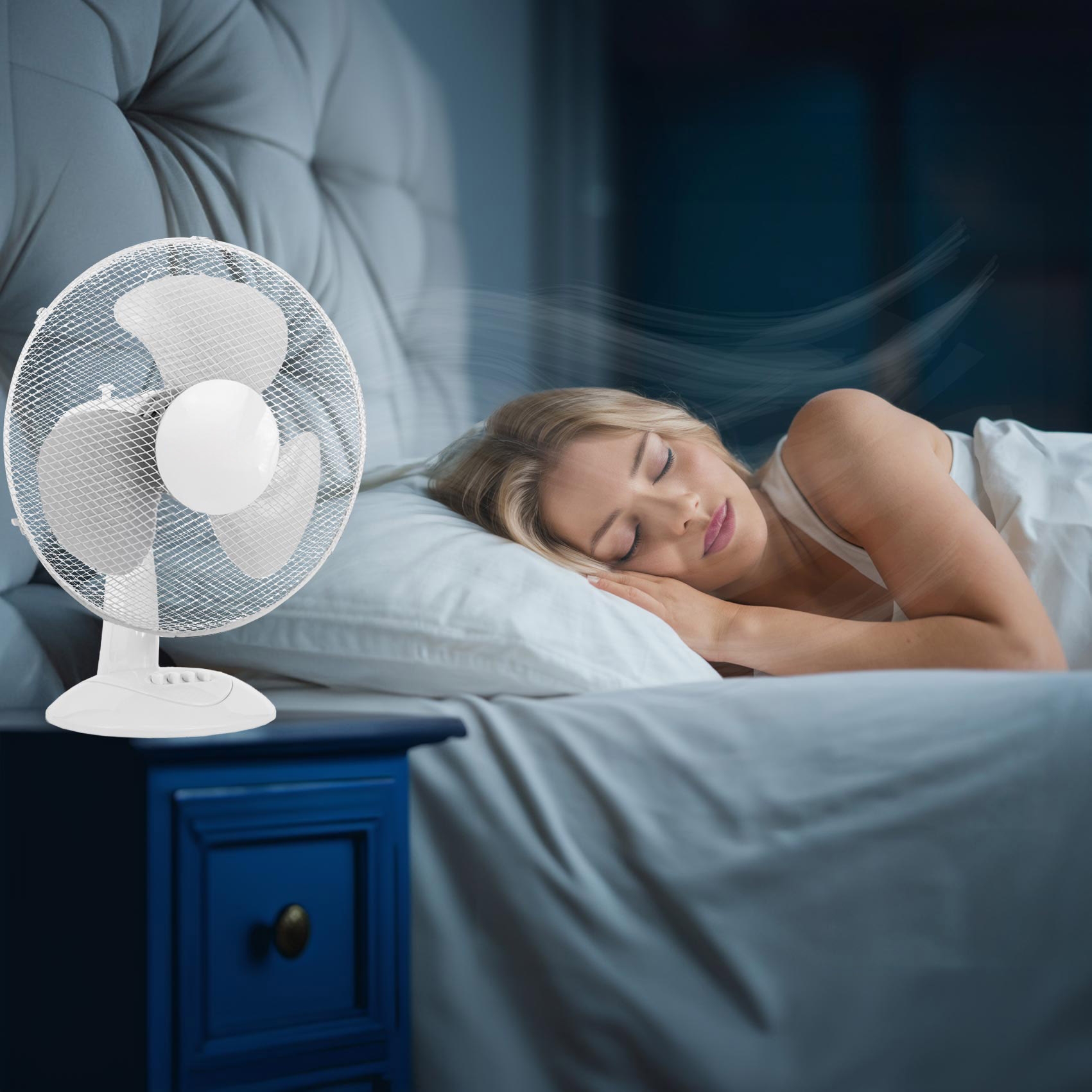 Wentylator biurkowy FRIO biały - obrazek 4