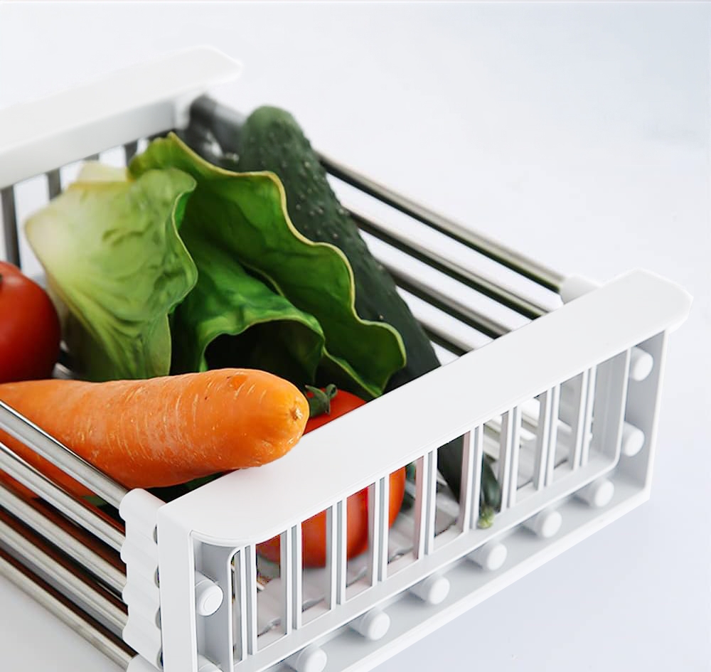 Ociekacz suszarka do warzyw ORDOS biały na zlew - obrazek 4