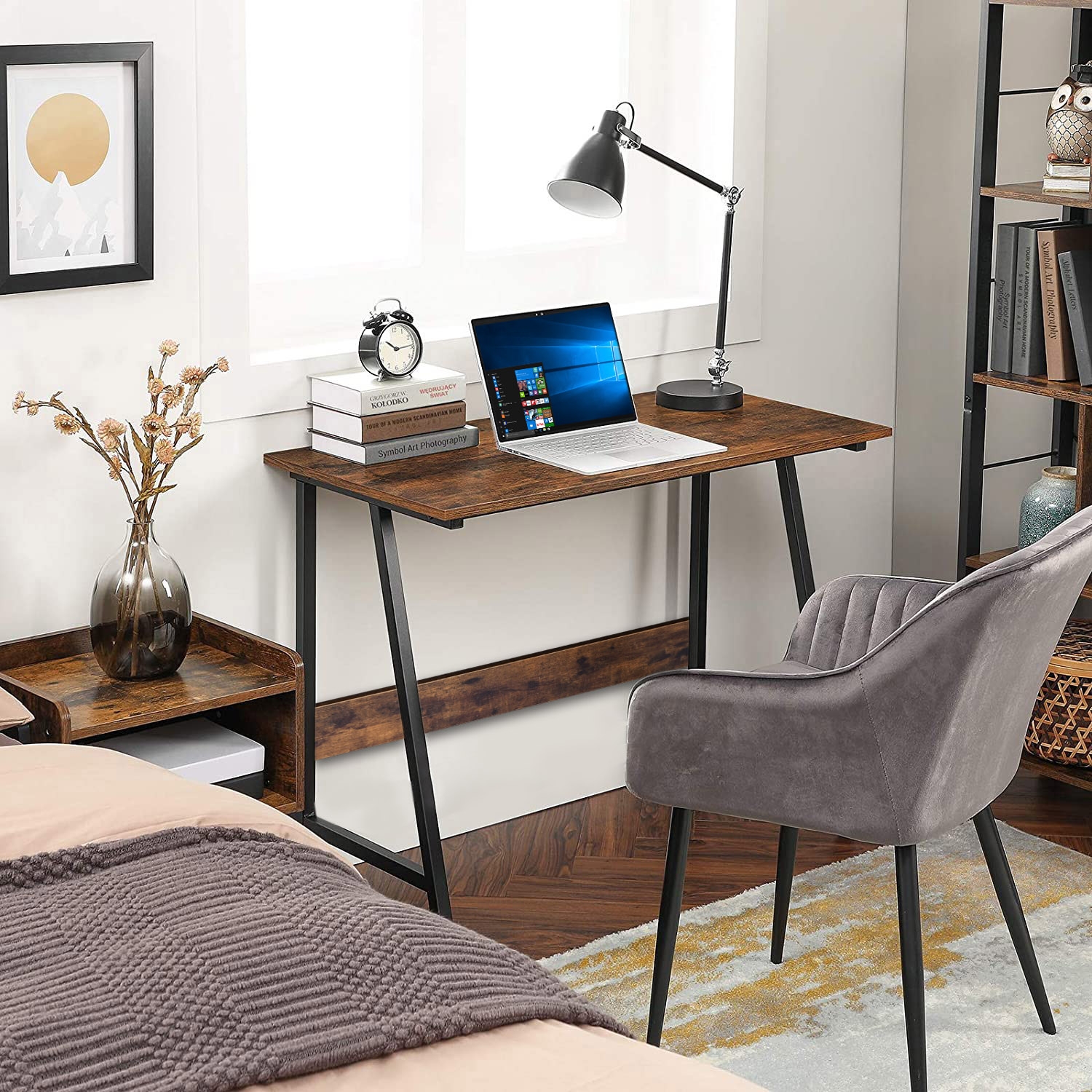 Biurko loftowe komputerowe SKAGEN RUSTIC - obrazek 2