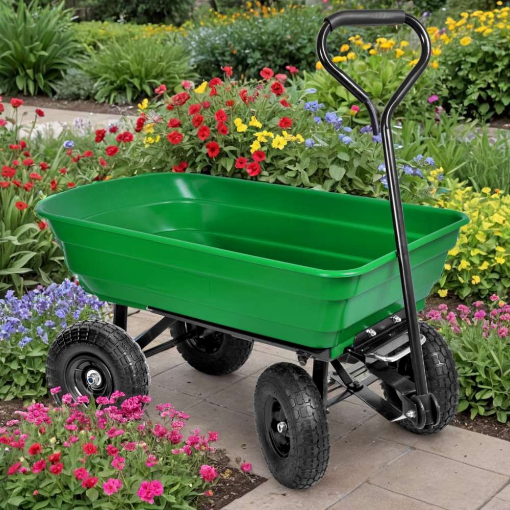 Wózek transportowy wywrotka GARTEN zielony - obrazek 6