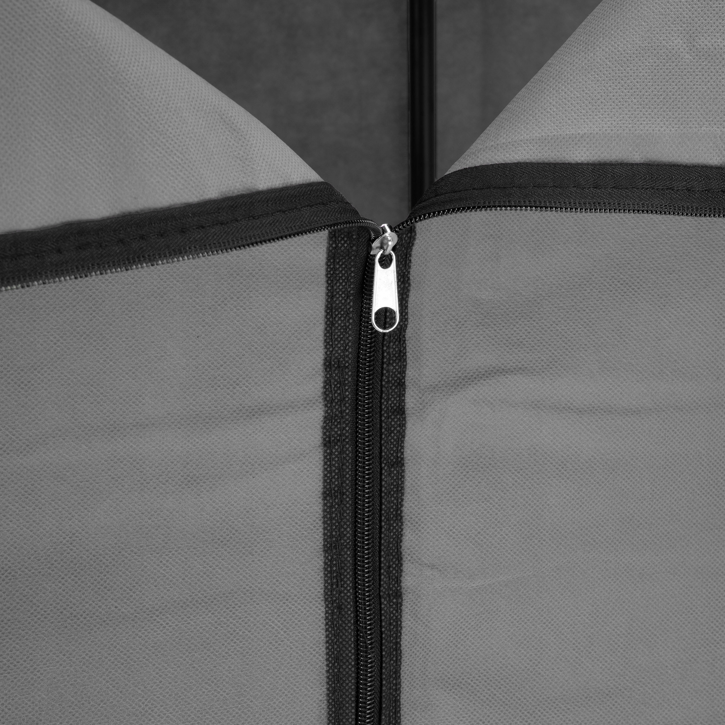 Szafa tekstylna z 8 półkami SONIA antracyt z kurtyną - obrazek 9