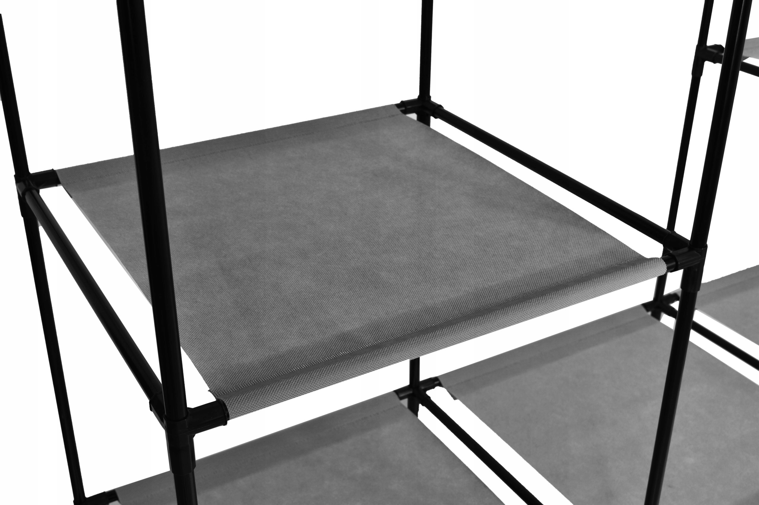 Szafa tekstylna z 10 półkami Mira Maxi antracyt - obrazek 9