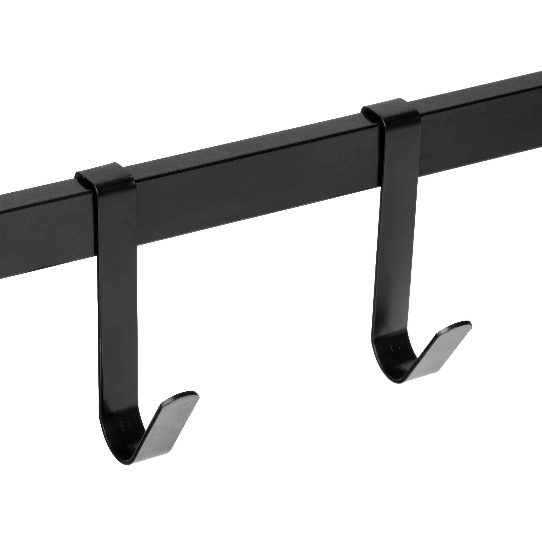 Wieszak ścienny z półką jasny buk AZUL czarny - obrazek 5