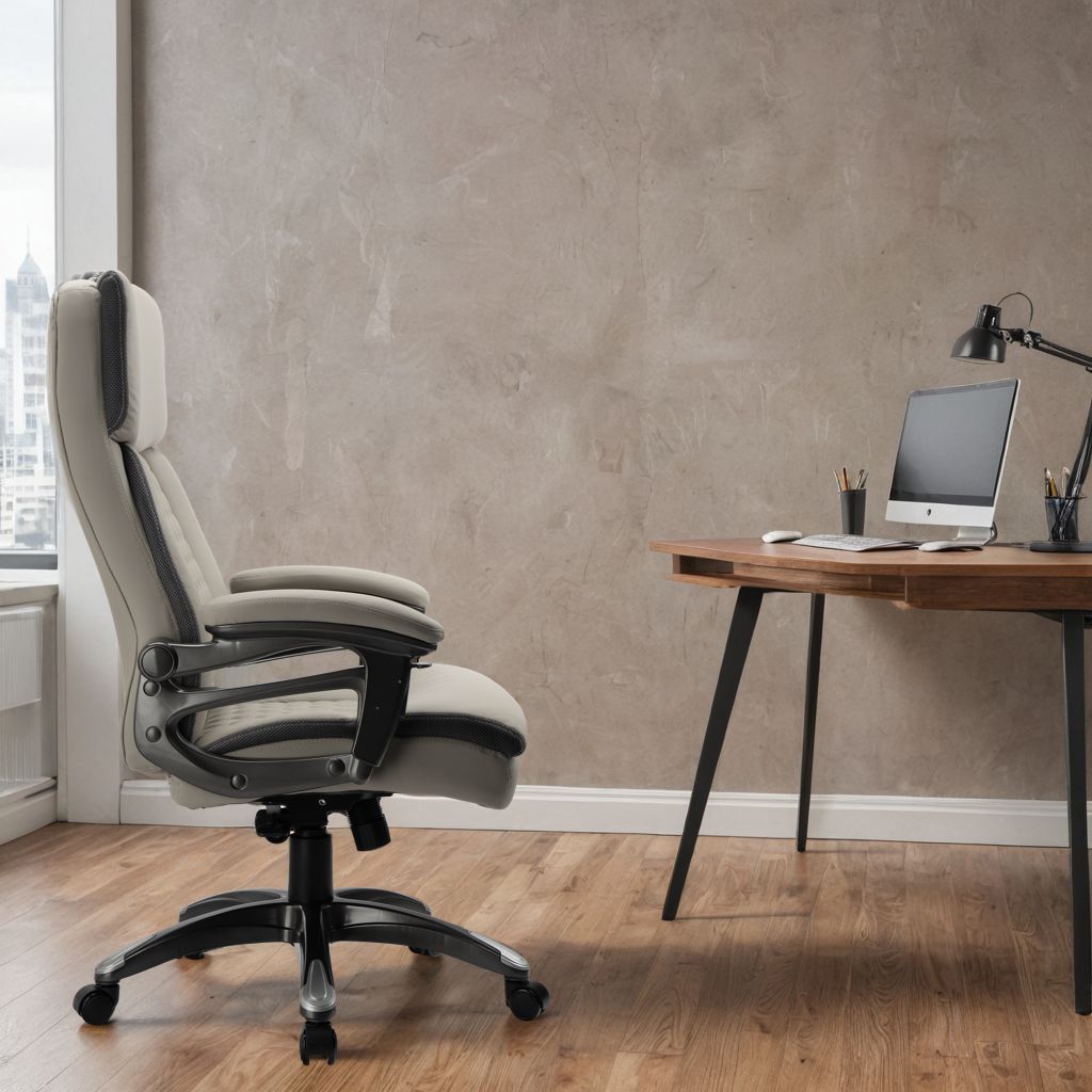 Krzesło biurowe fotel CAMARO szary - obrazek 5