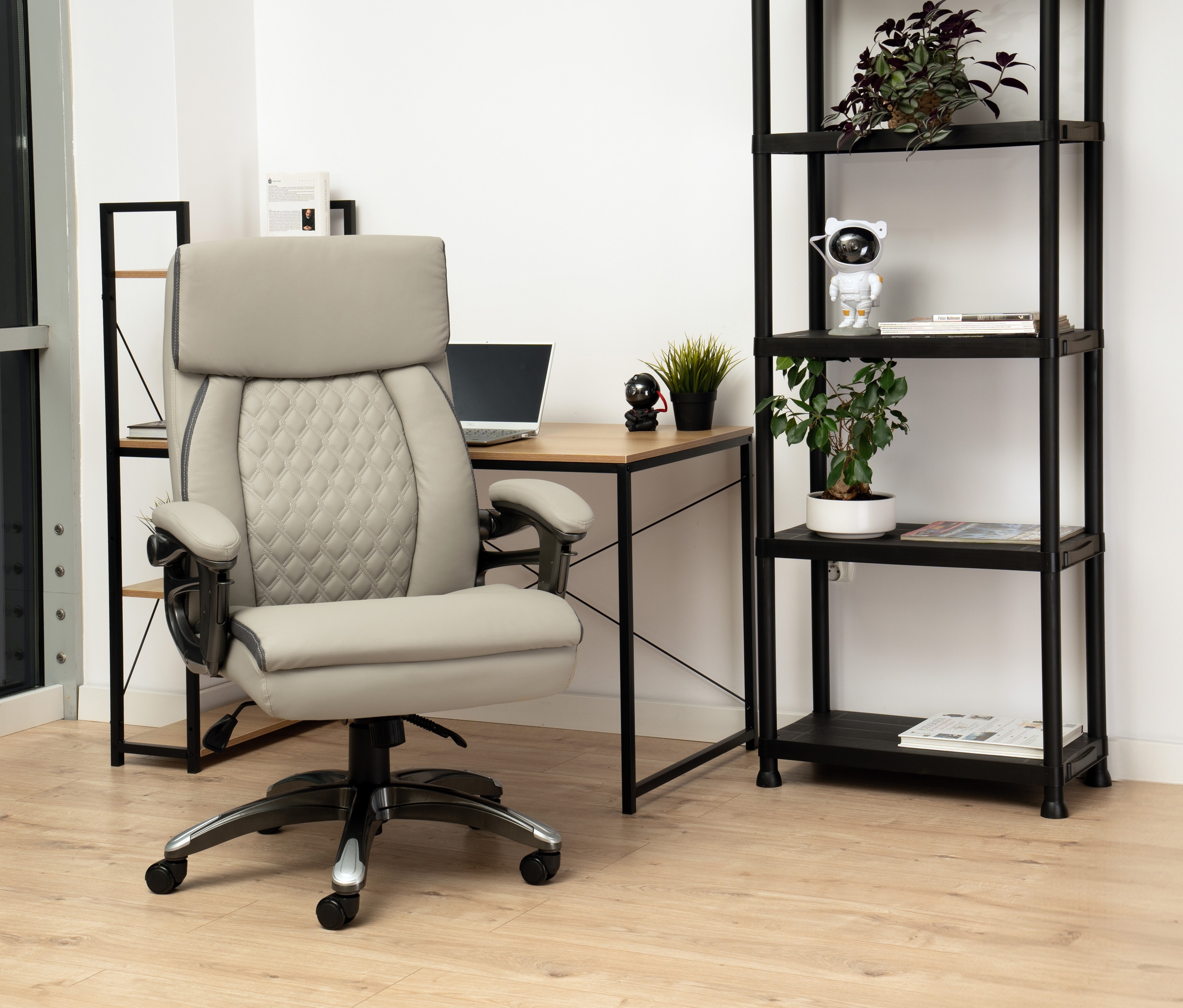 Krzesło biurowe fotel CAMARO szary - obrazek 7