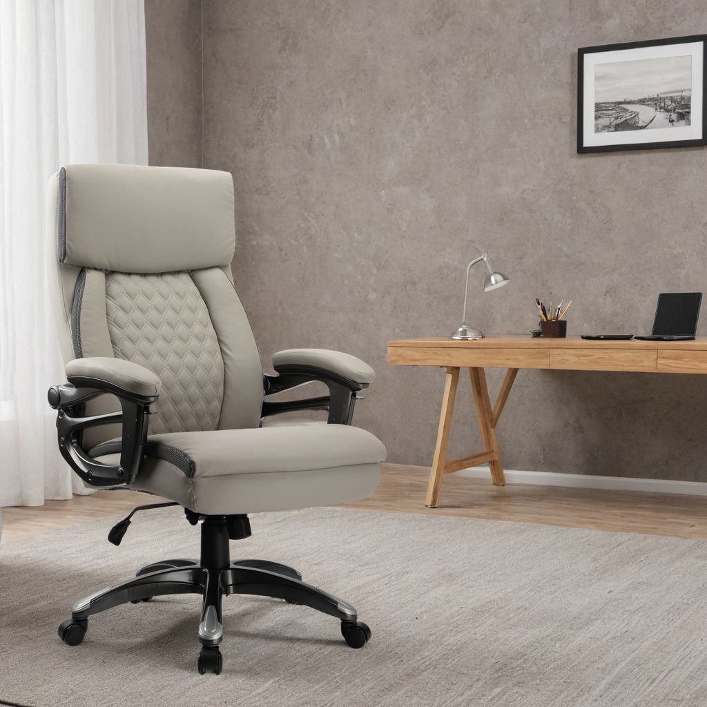 Krzesło biurowe fotel CAMARO szary - obrazek 4