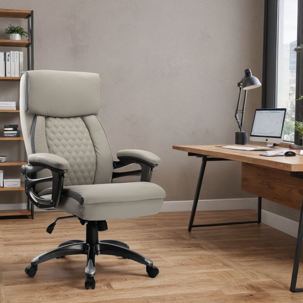 Krzesło biurowe fotel CAMARO szary - obrazek 6