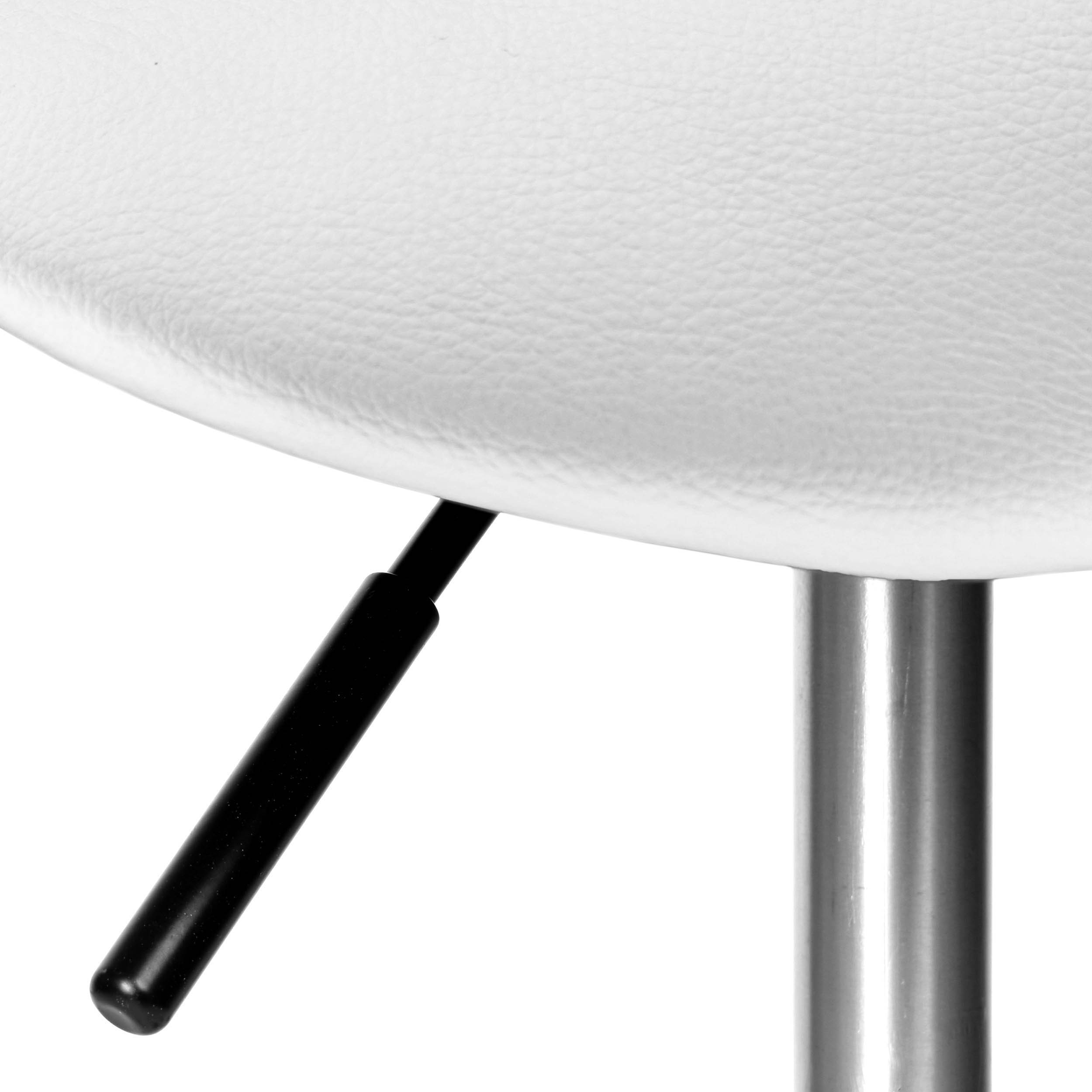 Taboret fryzjerski kosmetyczny Stratum biały - obrazek 9