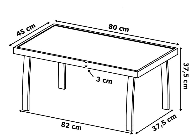 Meble ogrodowe zestaw GRACIOSA BLACK - obrazek 6