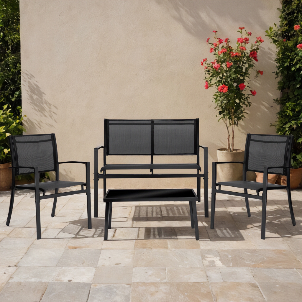 Meble ogrodowe zestaw GRACIOSA BLACK - obrazek 2