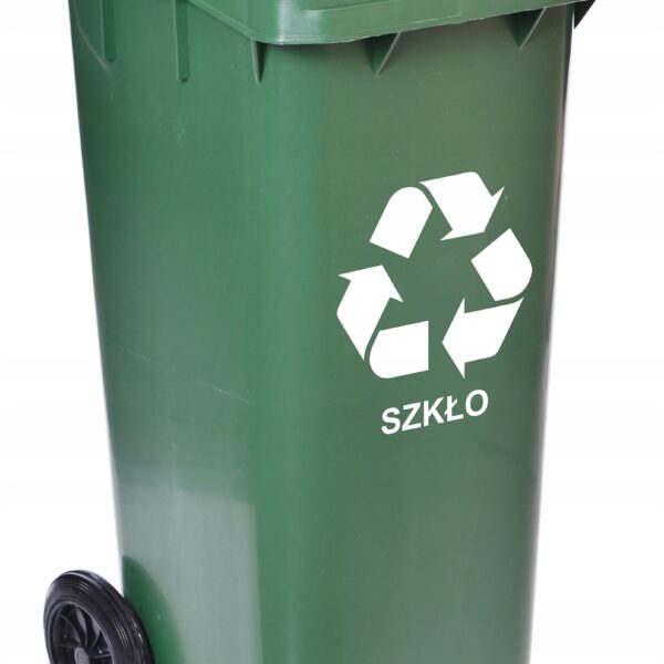 Pojemnik na odpady 120L kosz śmietnik zielony