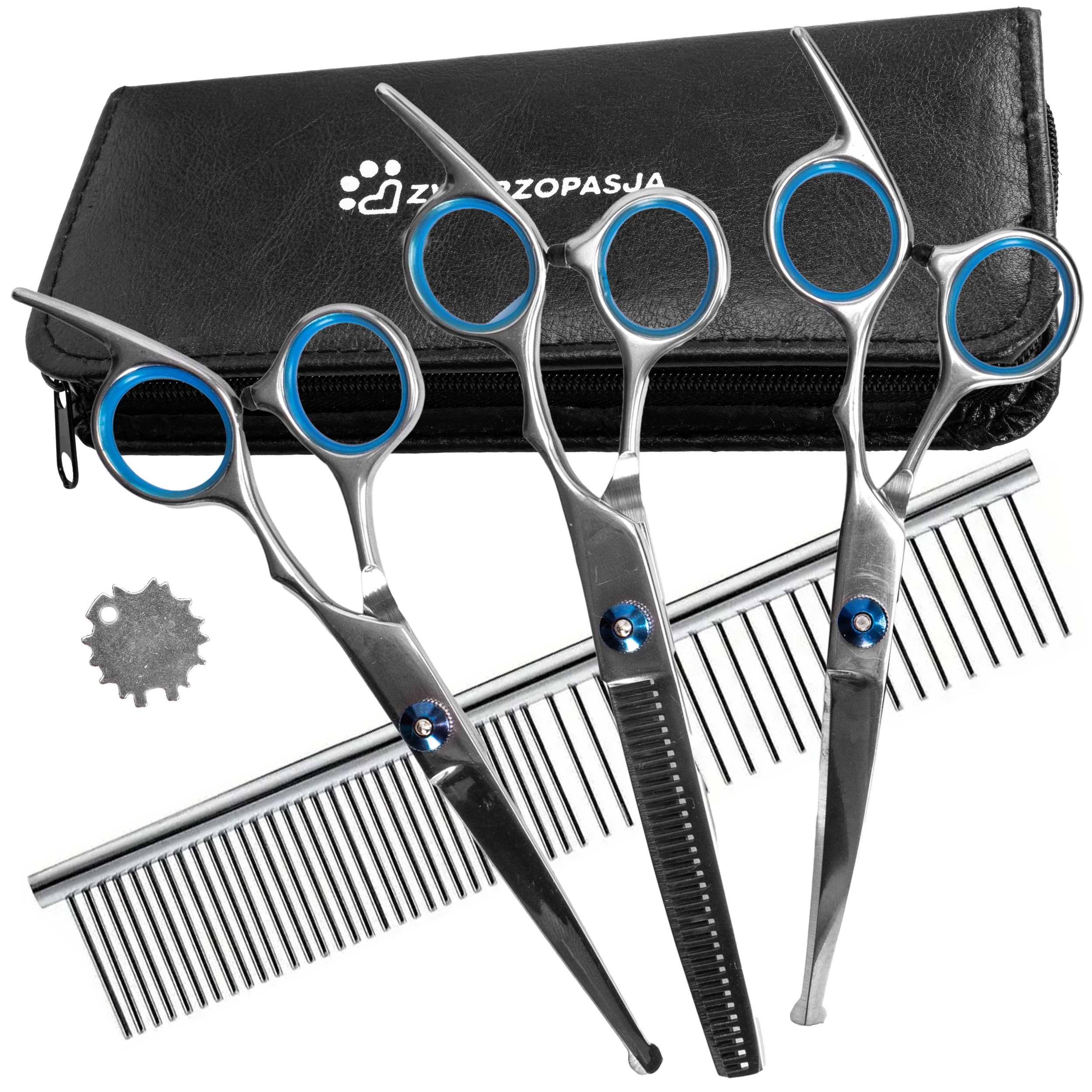 Zestaw nożyczek dla zwierząt GROMMY dla psa kota - obrazek 2