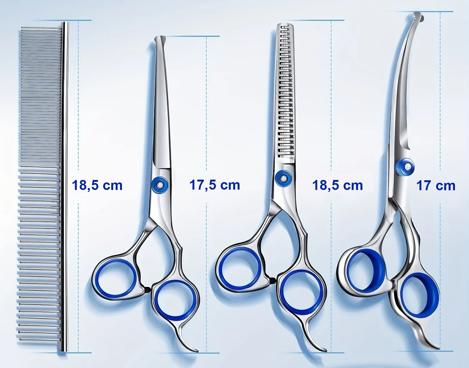 Zestaw nożyczek dla zwierząt GROMMY dla psa kota - obrazek 3