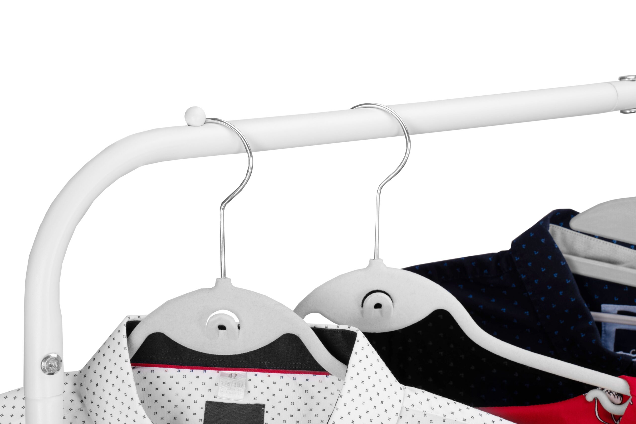 Wieszak stojący podwójny BAGRUS biały - obrazek 8