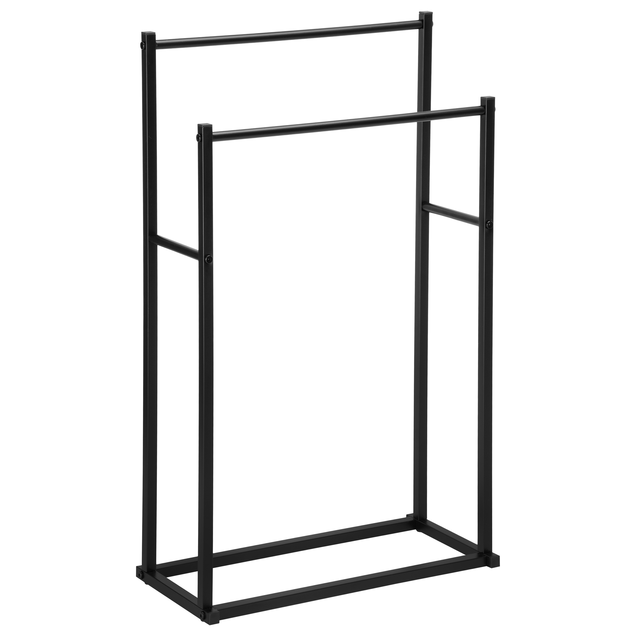 Stojak wieszak na ręczniki 2 ramiona TORMES czarny - obrazek 9