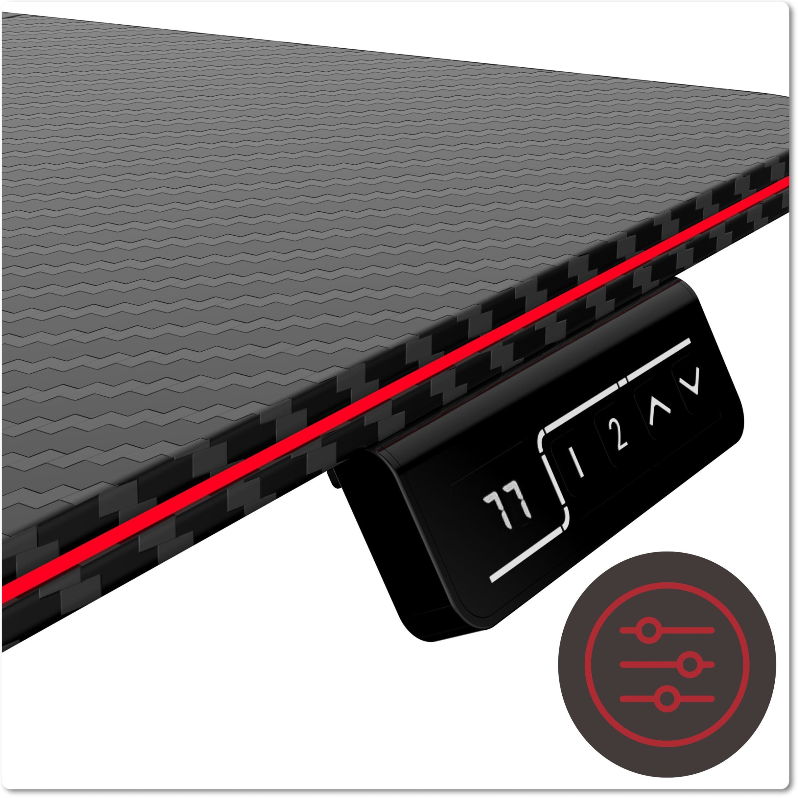 Biurko gamingowe SHADOW GAMER elektryczne 2.0 LED RGB 120 cm - obrazek 4