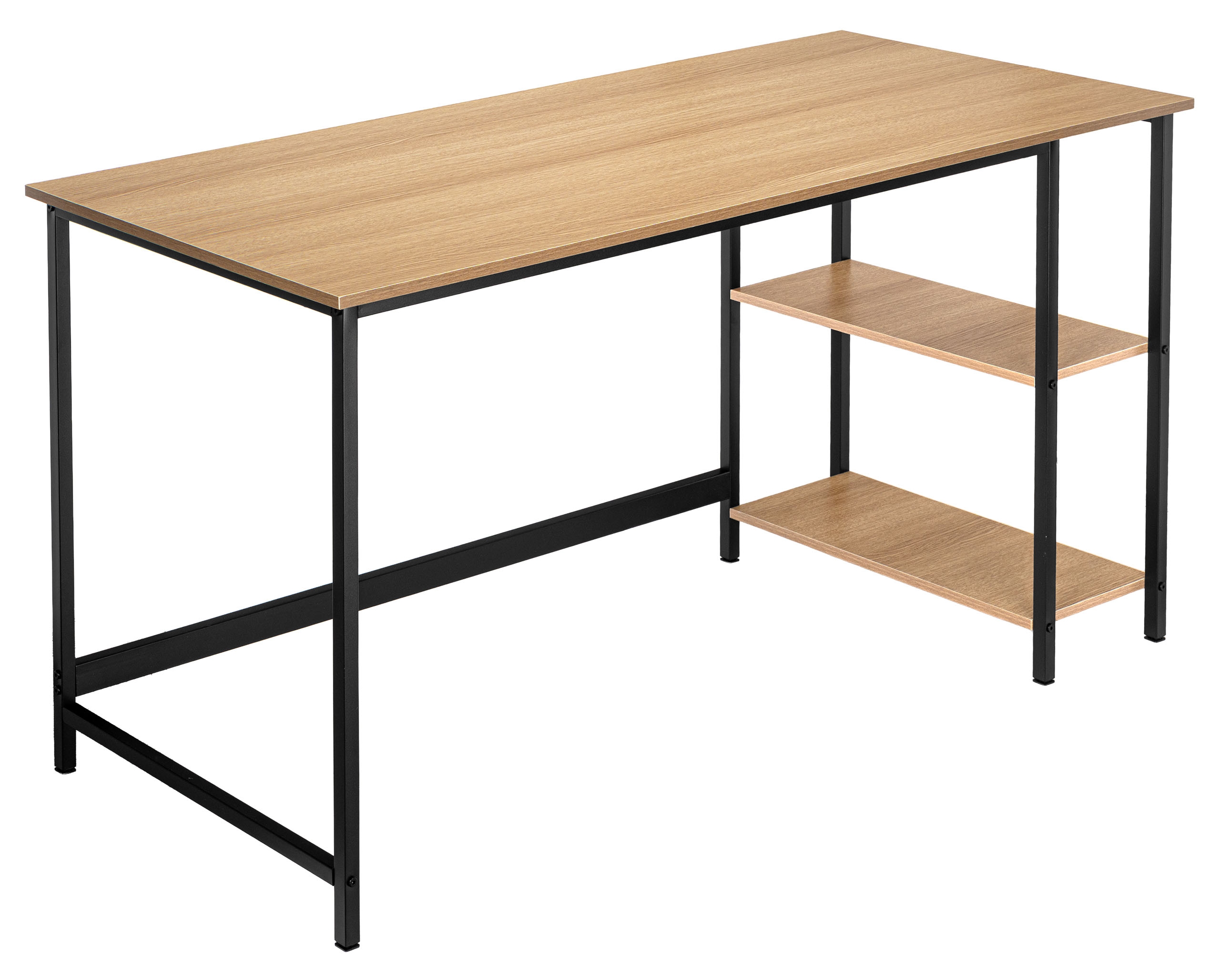 Biurko loftowe komputerowe FALUN MODERN OAK - obrazek 2