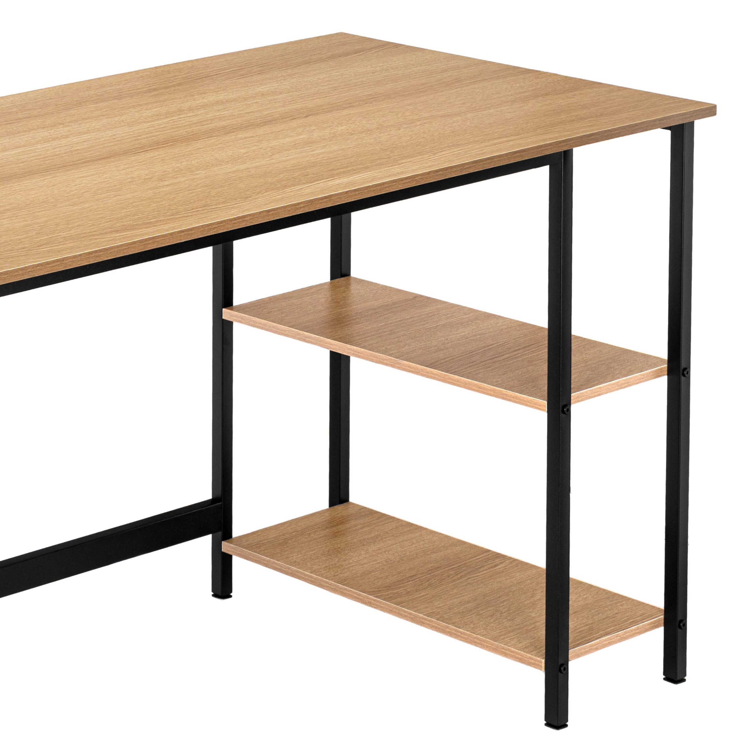 Biurko loftowe komputerowe FALUN MODERN OAK - obrazek 6