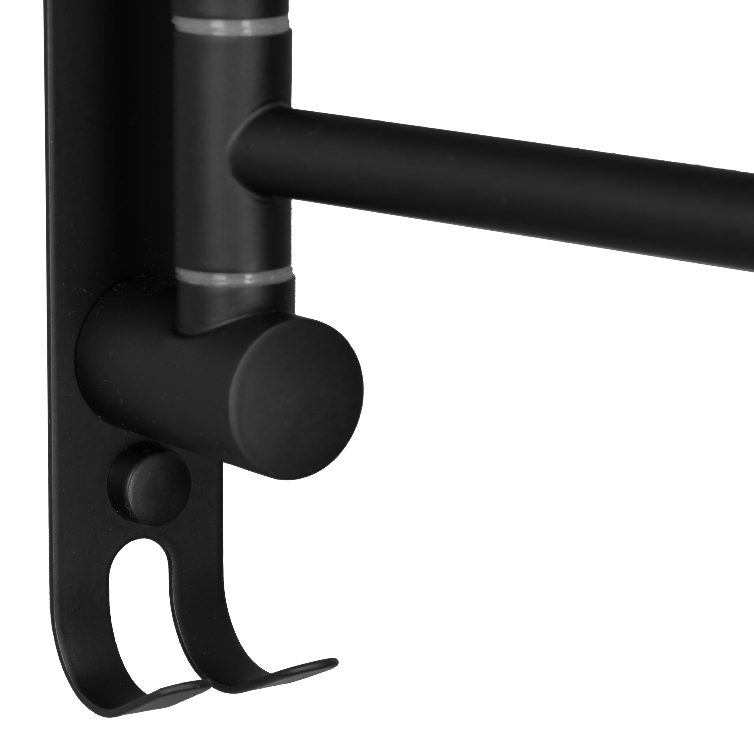 Wieszak łazienkowy na ręczniki ONTI czarny - obrazek 4