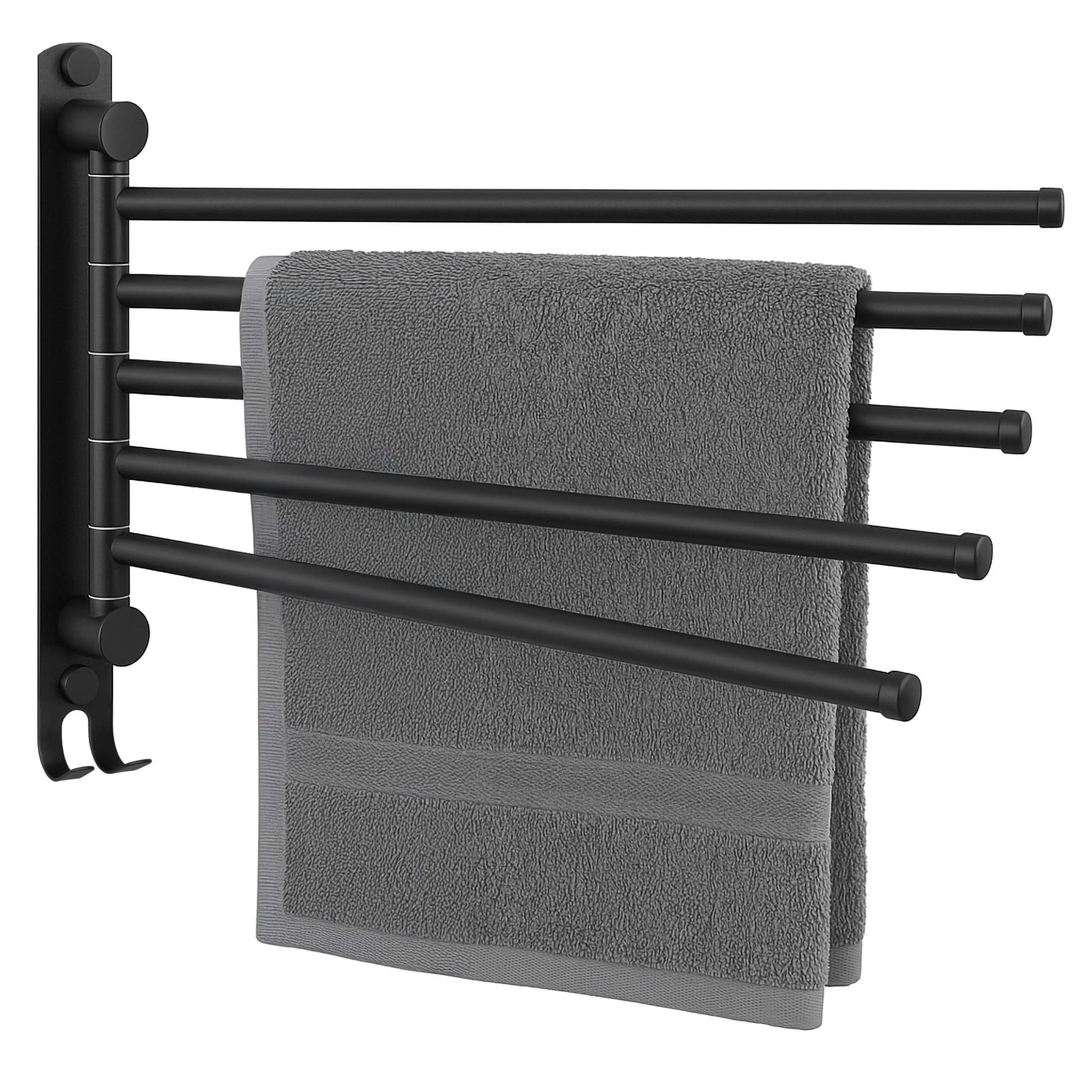 Wieszak łazienkowy na ręczniki ONTI czarny - obrazek 10