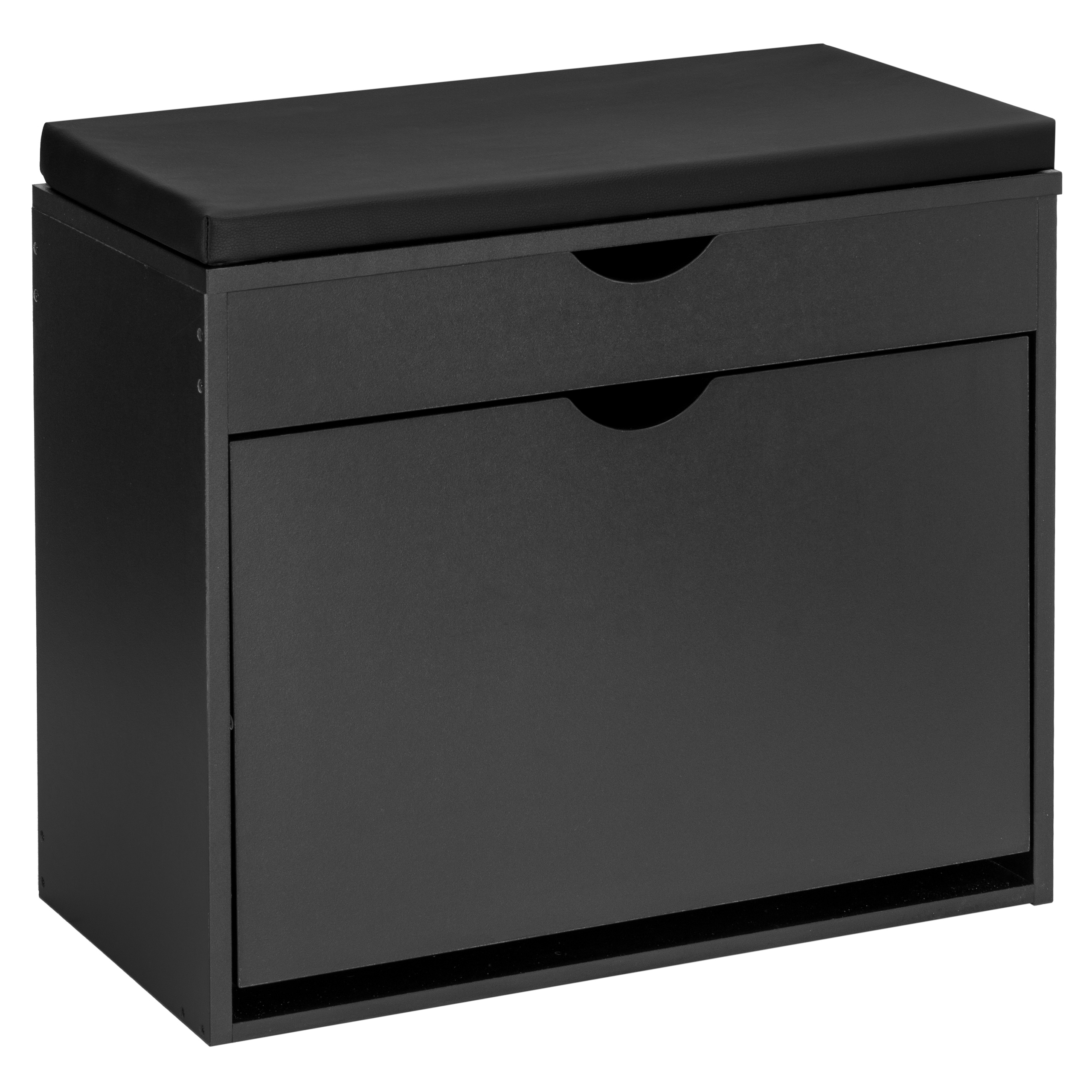 Szafka na buty do przedpokoju HEDOR BLACK - obrazek 2