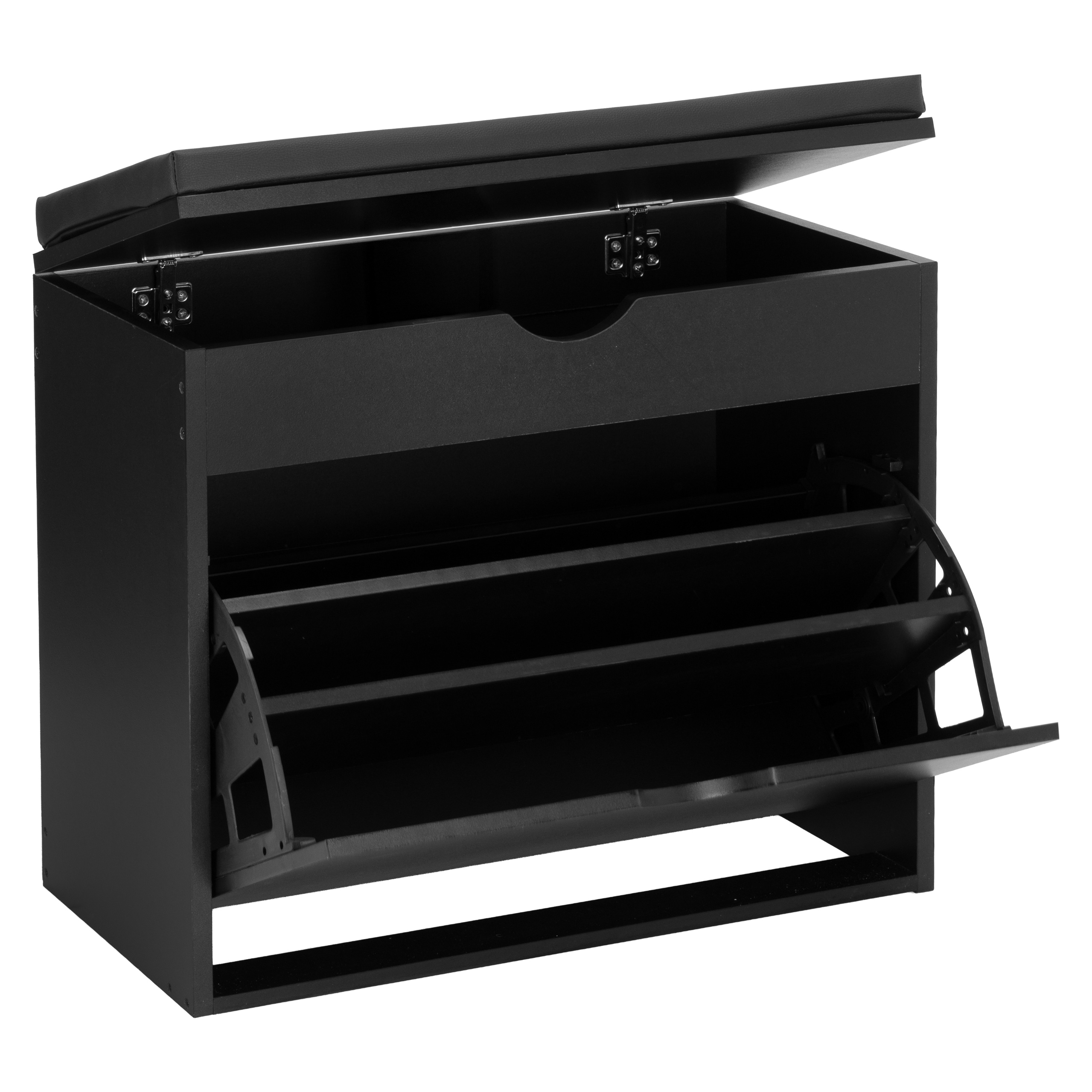 Szafka na buty do przedpokoju HEDOR BLACK - obrazek 4