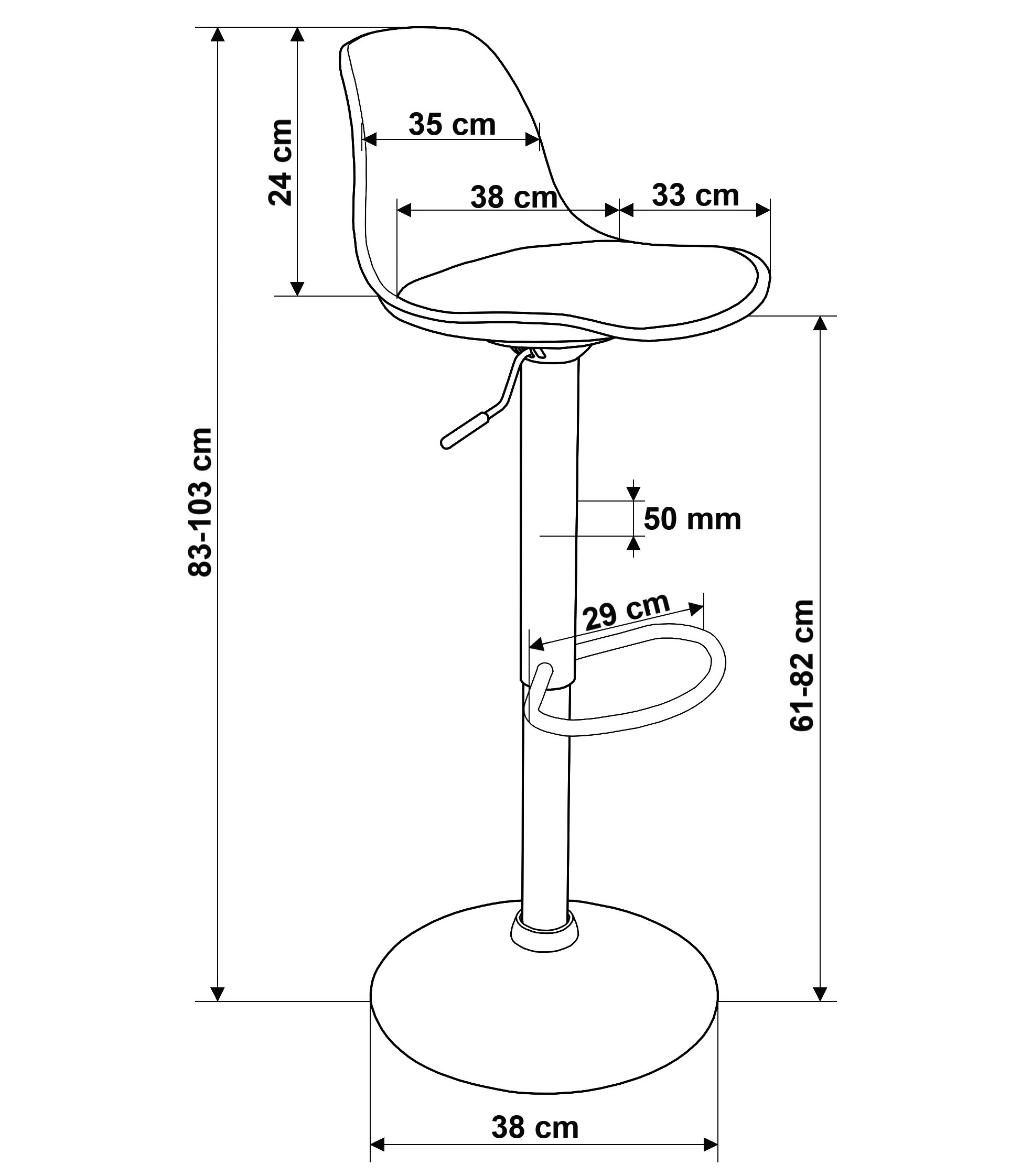 Hoker barowy Ricardo czarny - obrazek 2