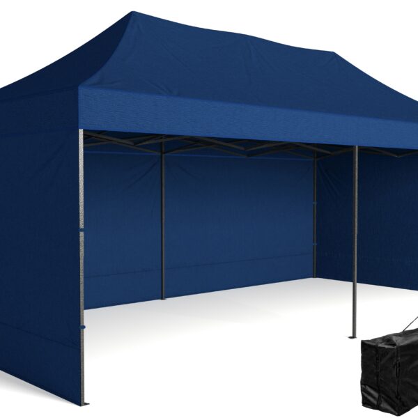 Pawilon handlowy ekspresowy - 3x6 m - niebieski