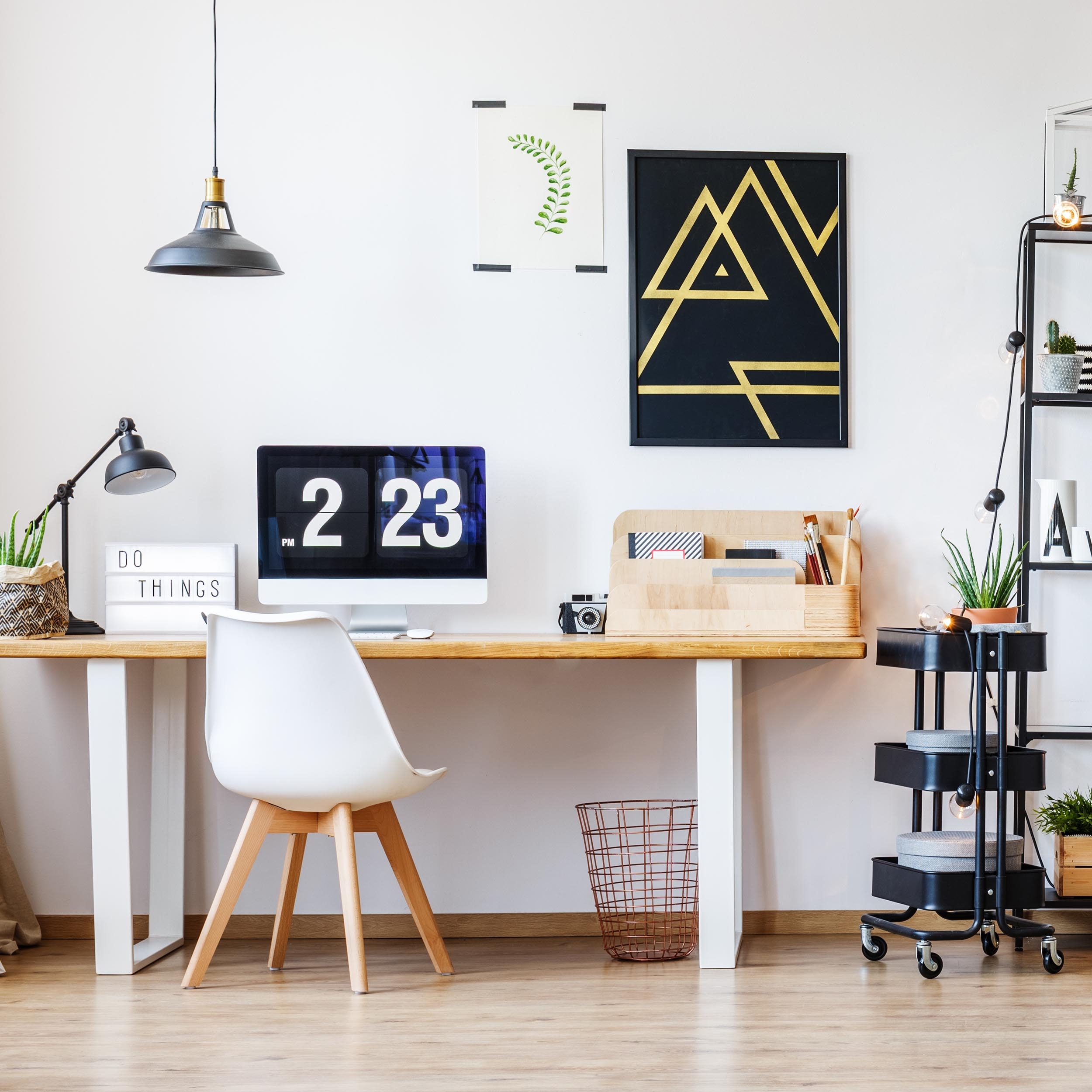 Krzesło nowoczesne Nantes DSW białe - obrazek 3