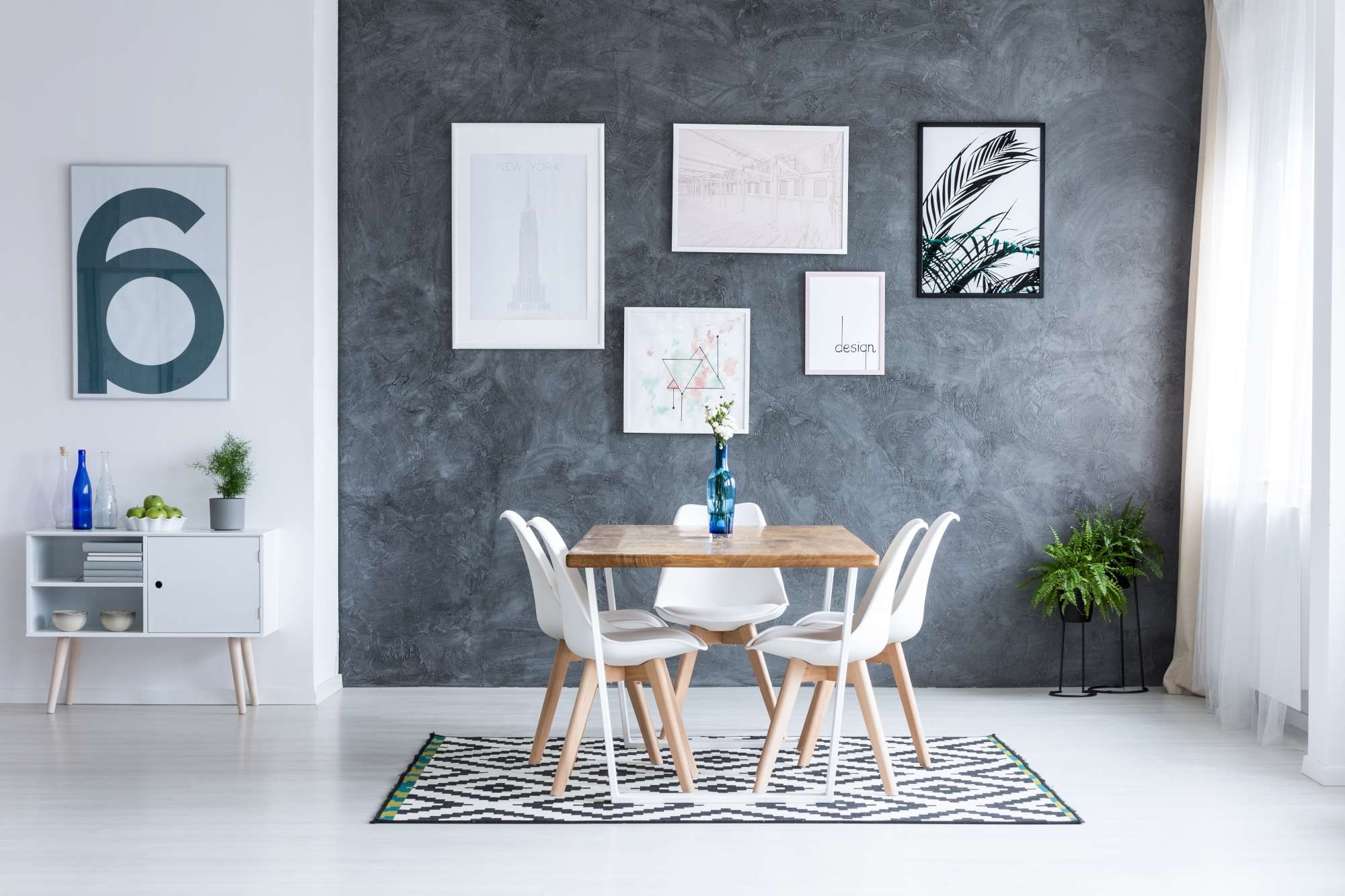 Krzesło nowoczesne Nantes DSW białe - obrazek 4