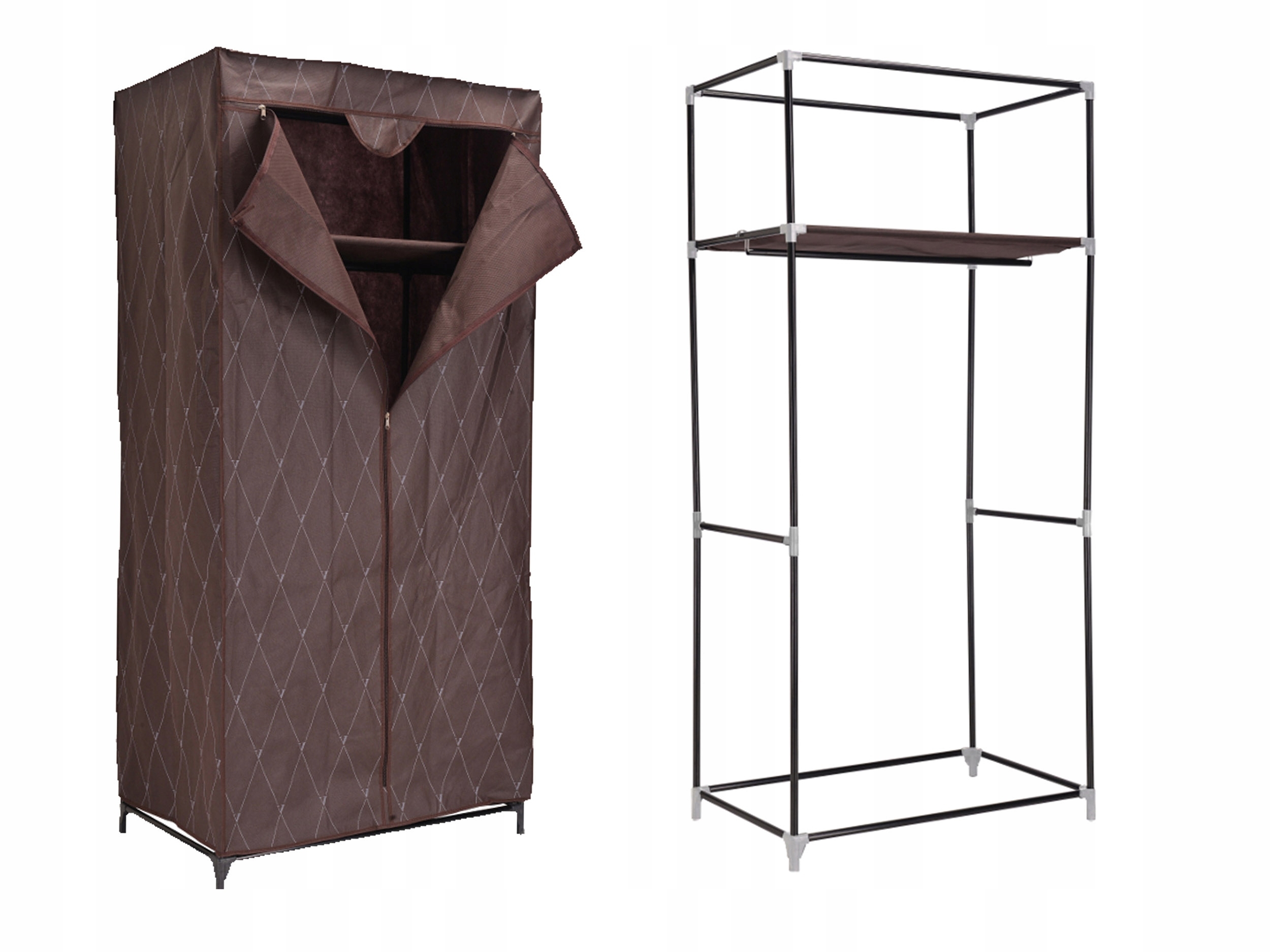 Szafa tekstylna Gaja Vitto - brąz - obrazek 3