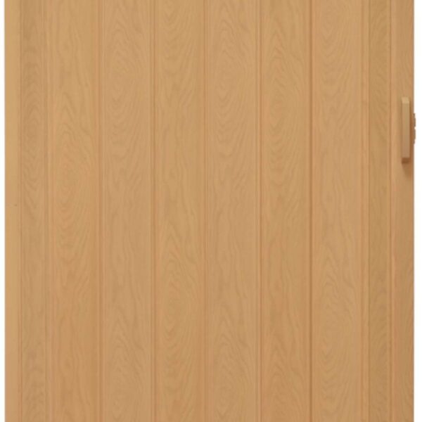 Drzwi harmonijkowe 004 02 jasny dąb 80 cm