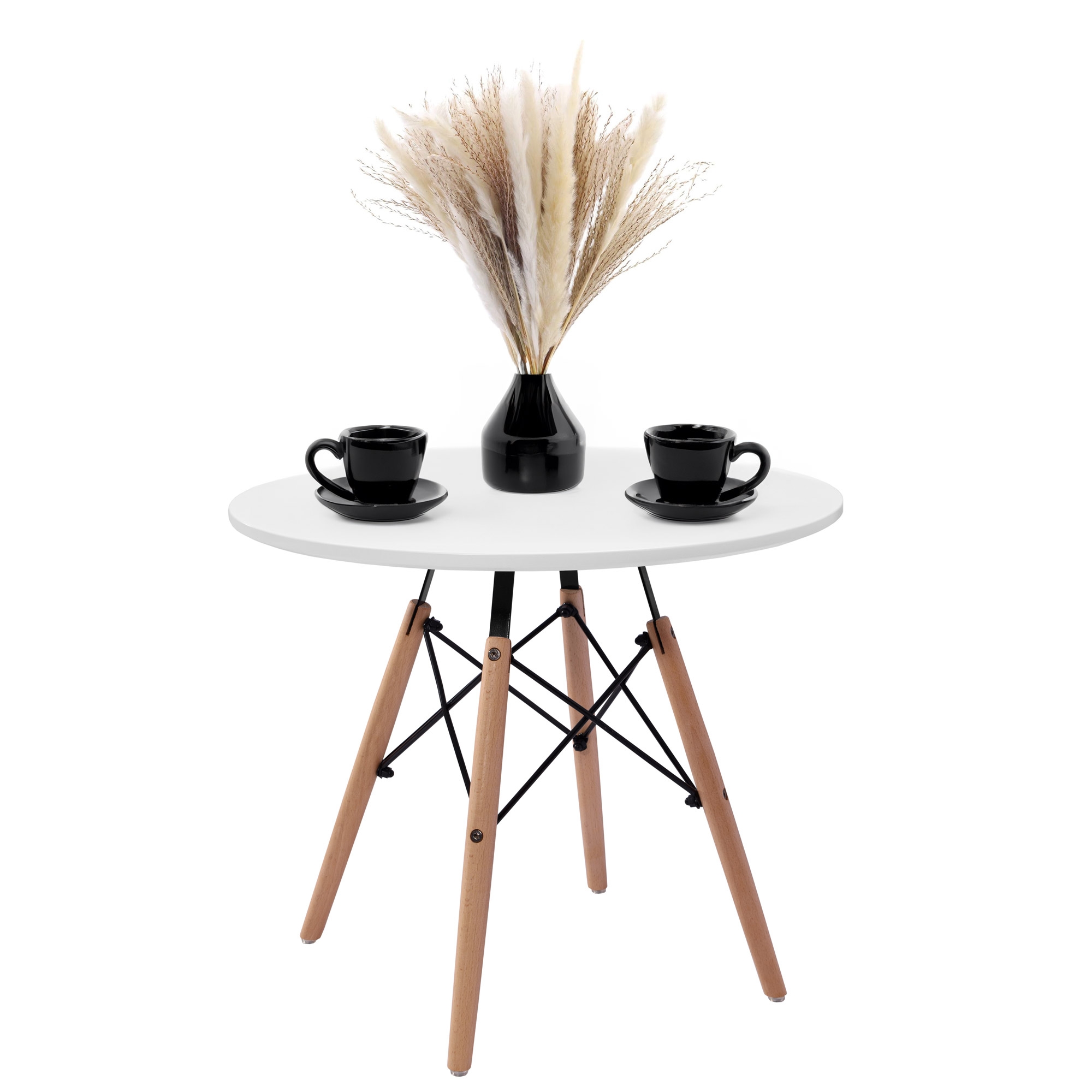 Stolik okrągły PARIS DTW 60 cm biały - obrazek 8