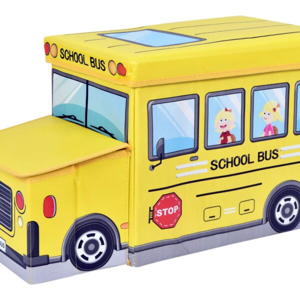 Pojemnik na zabawki Autobus żółty