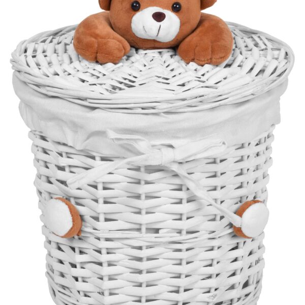 Kosz wiklinowy Miś 15L