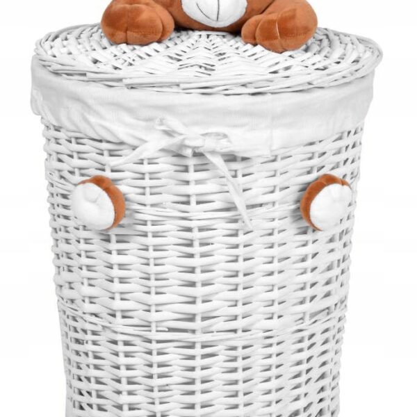 Kosz wiklinowy Miś 40L