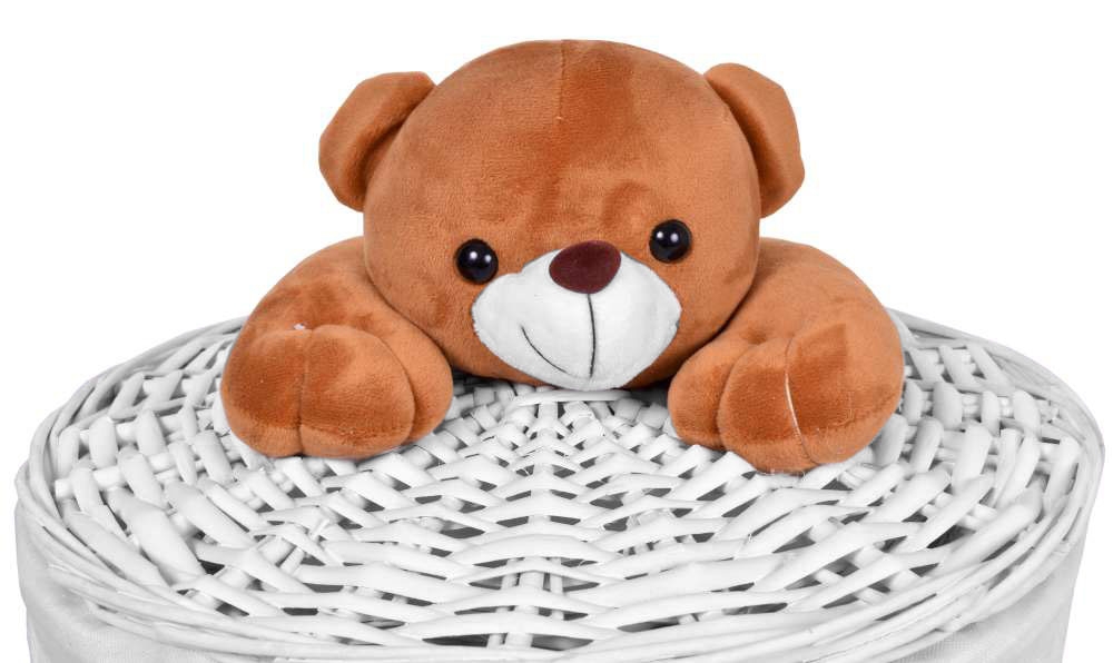 Kosz wiklinowy Miś 40L - obrazek 3