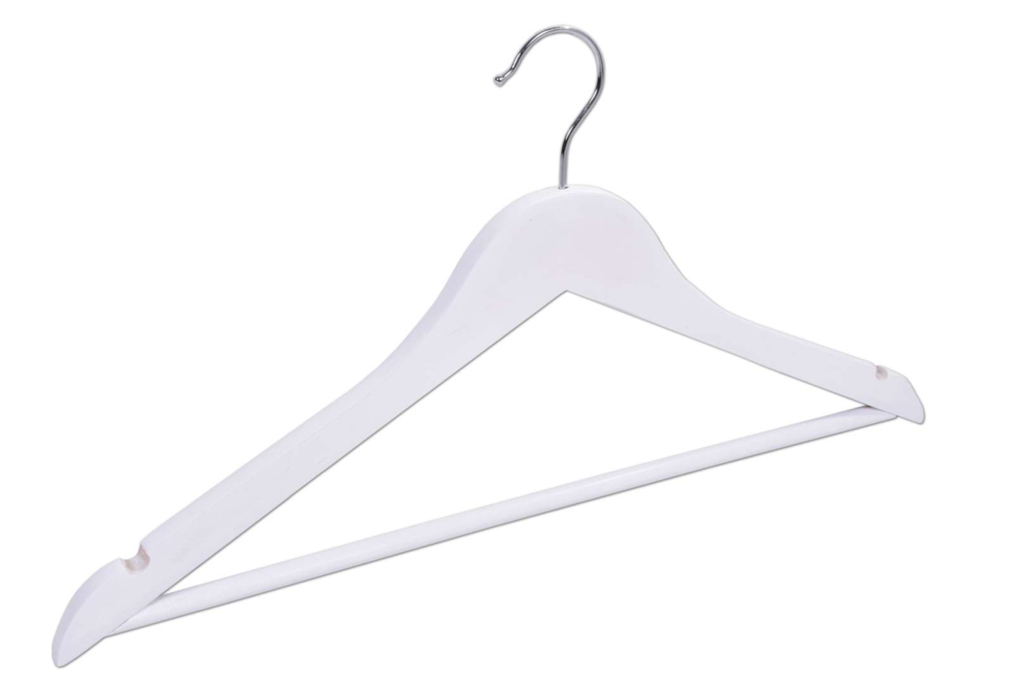 Wieszak drewniany RONDO komplet 5 szt biały - obrazek 7