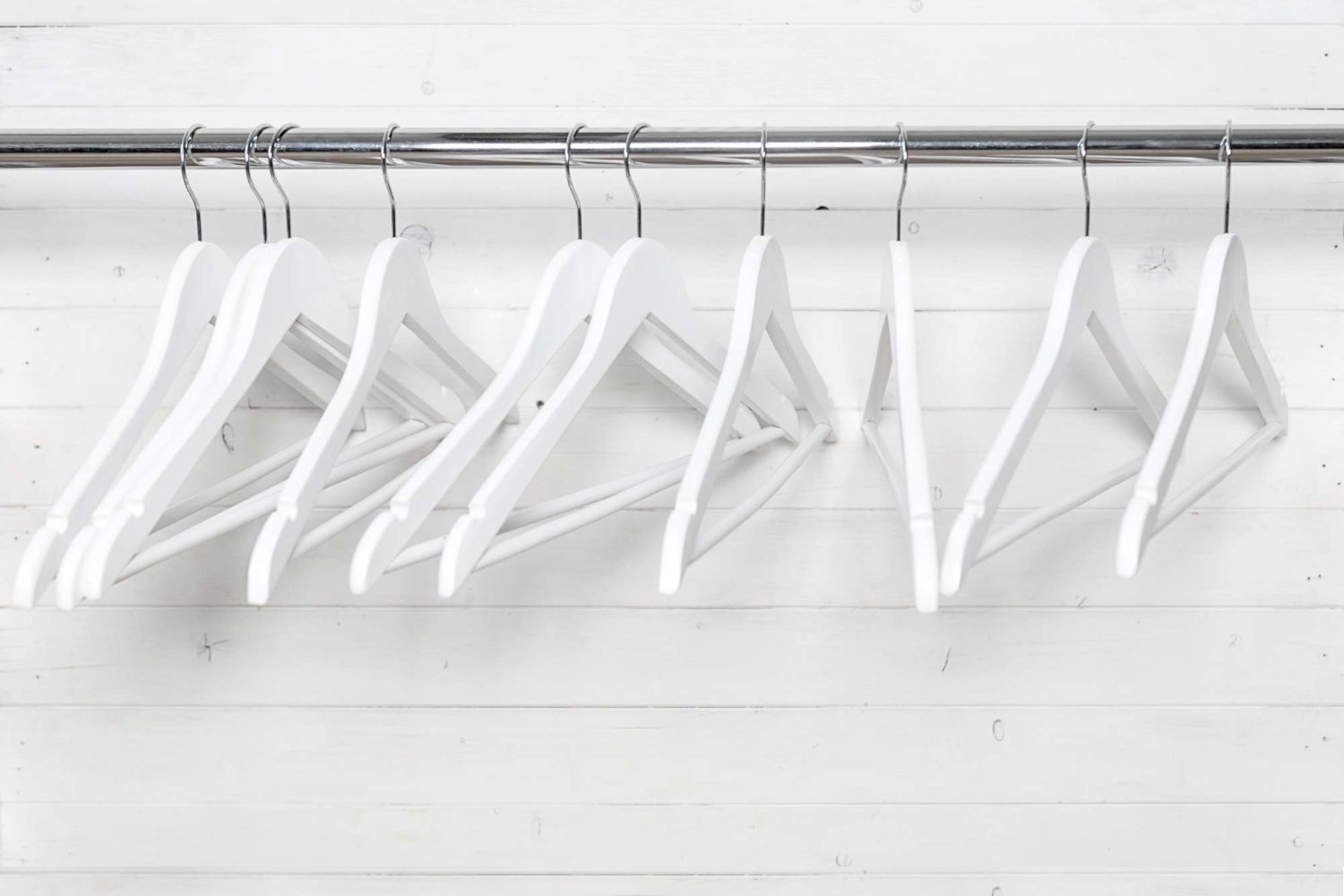 Wieszak drewniany RONDO komplet 5 szt biały - obrazek 8