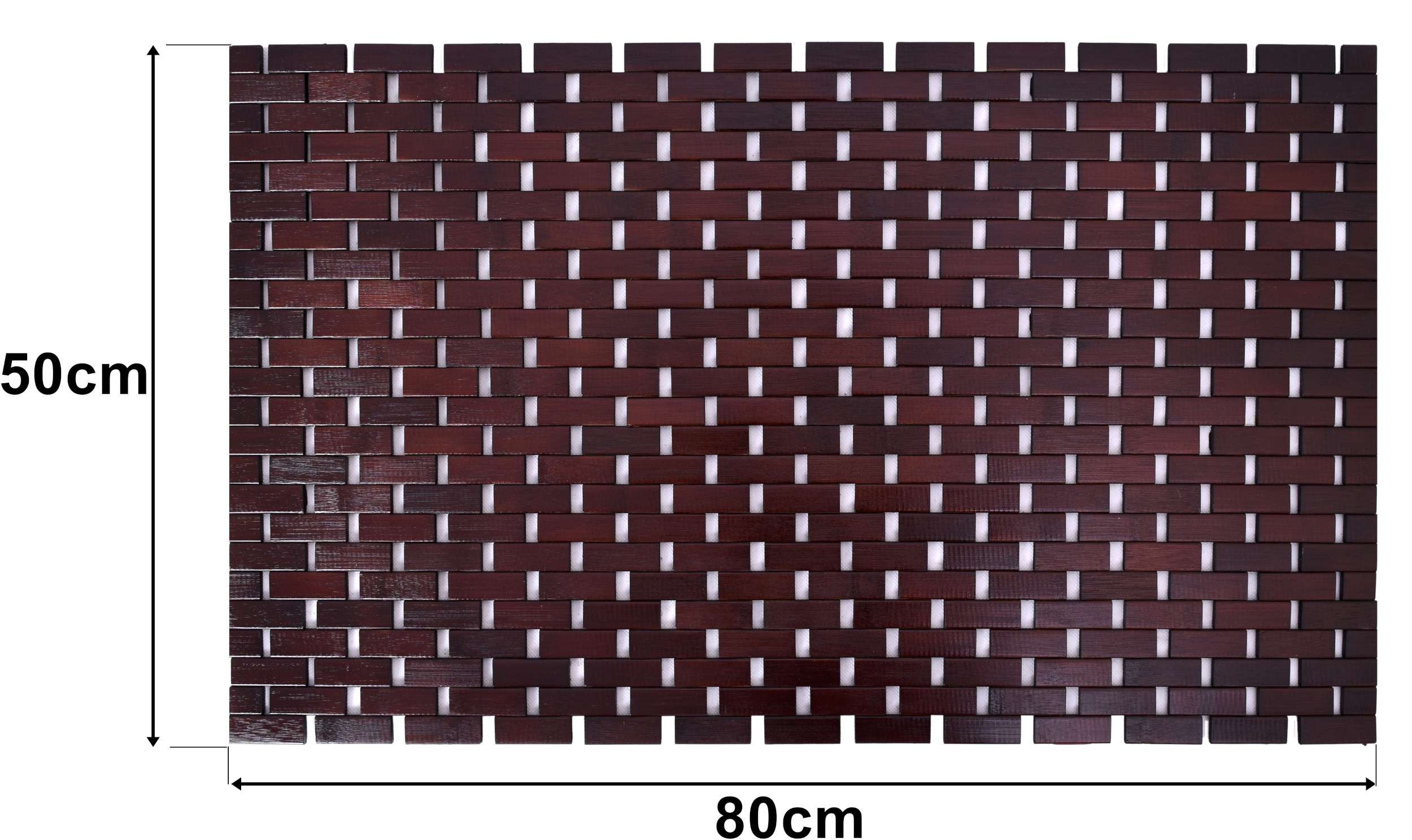 Bambusowa mata łazienkowa 50x80 cm ALBA ciemny brąz - obrazek 6