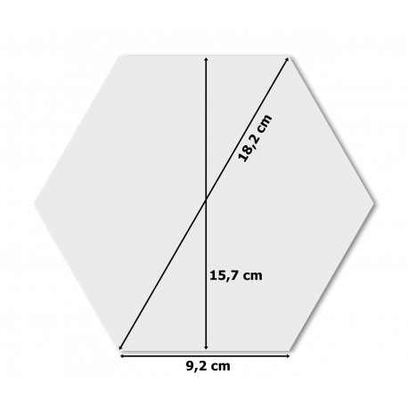 Dekoracyjne lustro akrylowe Hex - srebrne - obrazek 6