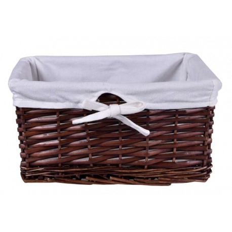 Koszyk wiklinowy 30x20x15 - brązowy - obrazek 2