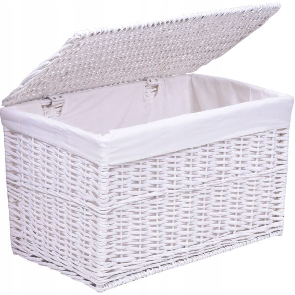 Kufer wiklinowy biały 160 L