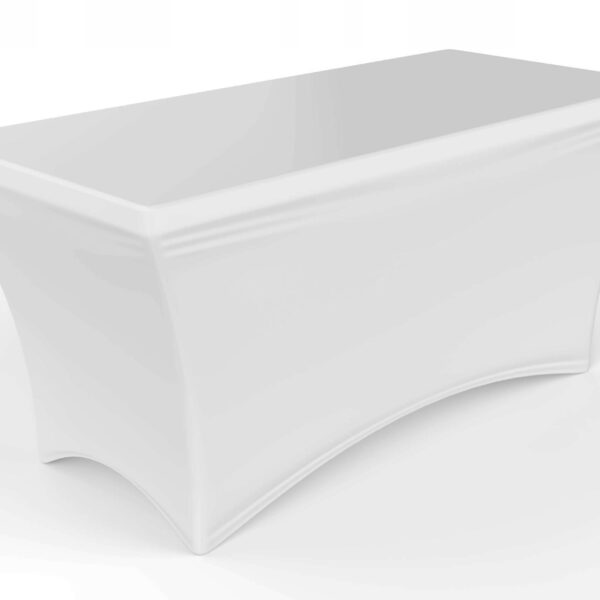 Pokrowiec na stół cateringowy BIAŁY 180cm