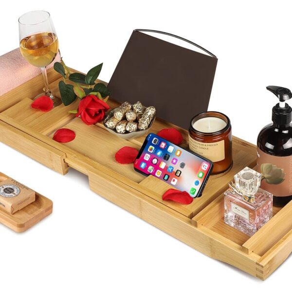 Półka na wannę HALIA bambusowa