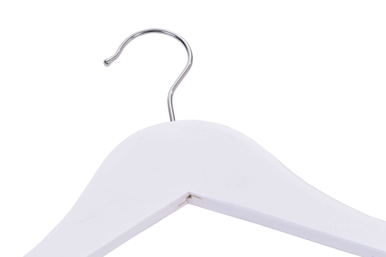 Wieszak drewniany RONDO komplet 10 szt biały - obrazek 3