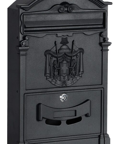 Skrzynka pocztowa na listy Amund czarna